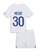 Paris Saint-Germain Lionel Messi #30 Ausweichtrikot für Kinder 2022-23 Kurzarm (+ Kurze Hosen)